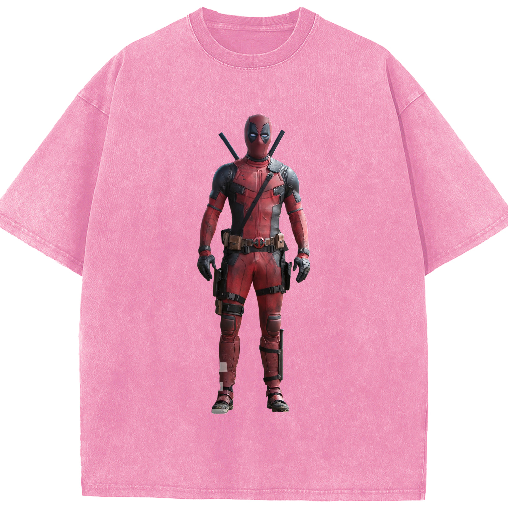 （画像用） Deadpool デッドプール 綿100% ヴィンテージ風 半袖Tシャツ（フロントプリント）